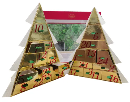 Christmas Tree shape chocolate paper box