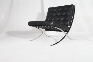Modern Furniture Black Leather Barcelona Chair Replica