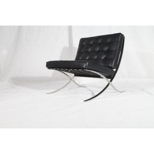 Modern Furniture Black Leather Barcelona Chair Replica