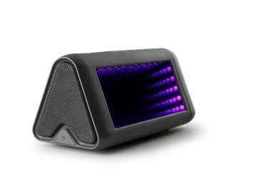 Unique design 3D surround bluetooth stereo speaker RLS003 triangle bluetooth speakers with led light