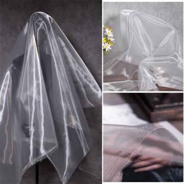 High-Density Glossy Stiff Yarn for Shaping in Mesh Fabrics