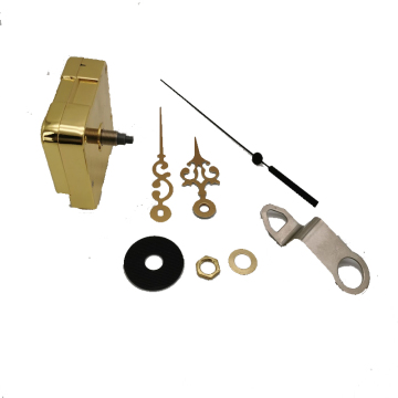 Silent JH1668 Gold Metal Clock Movement with Metal Legs