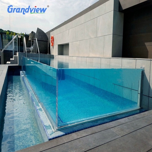 Grandview Outdoor Large Curved Acrylic Panels Clear Acrylic Swimming Pool