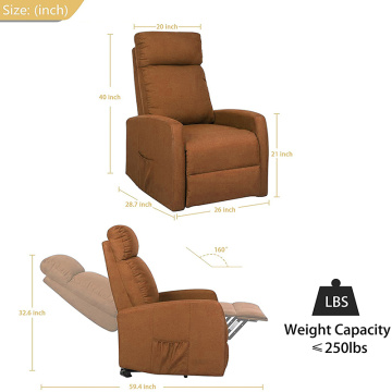 Chaise de canapé inclinable de massage fonctionnel de salon