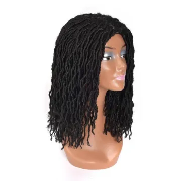 Wholesale Vigorous Crochet Braids Twist Jumbo Dread Faux Locs Hairstyle Wigs for Black Women Long Synthetic Afro Black Wigs