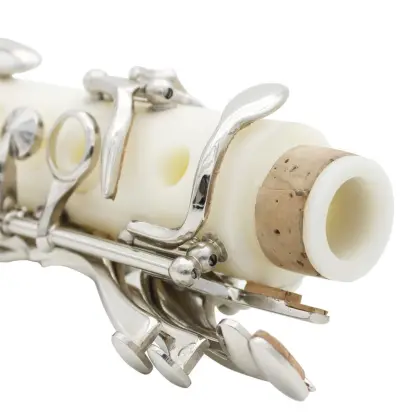 17-key Clarinet Abs Nickel-plated Buttons Double-barrel Excellent White Clarinet with Woodwind Musical Instrument Accessories