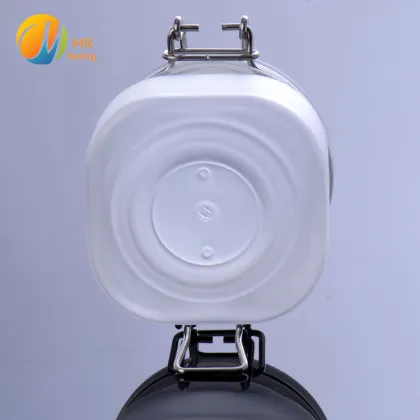 Frosted Clip Top Matte Kilner Jar - 6oz (180ml) Airtight Plastic Jar