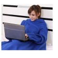 Winter Cozy Wearable Fleece TV Blanket with Sleeves