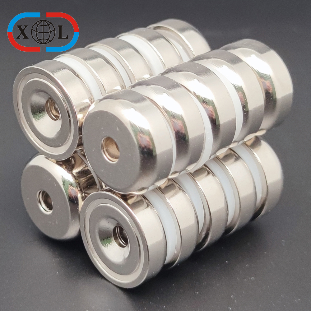 Countersunk Neodymium Shallow Pot Magnet