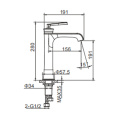 Melodia Basin Mixer Tall