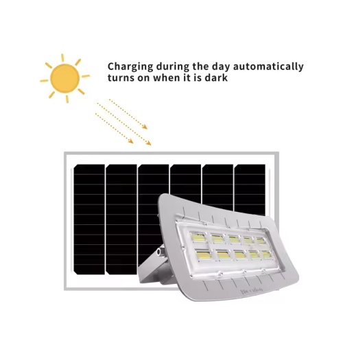 Efficient 300W Solar Powered Floodlight for Outdoor Use