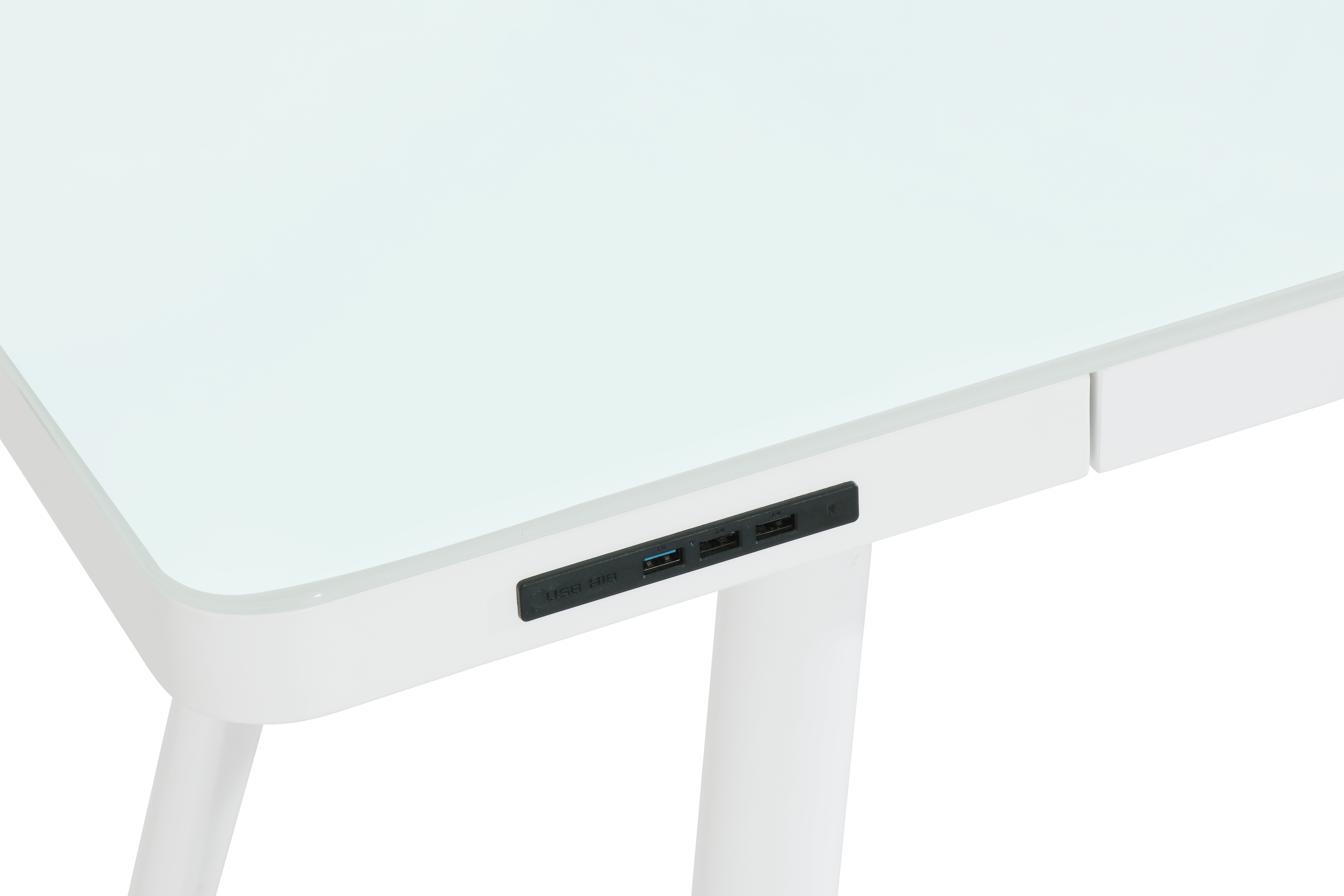 Wireless charging glass home office desk LT-205C 6