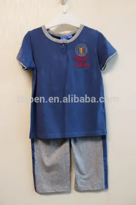 Fashion New Style Kids Clothing Wholesale Boys Sport Set Short Sleeve Clothes Set