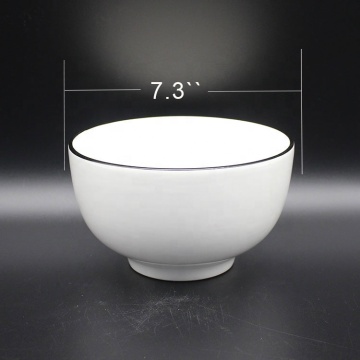 White Porcelain Customized Ceramic Bowl For Home Using