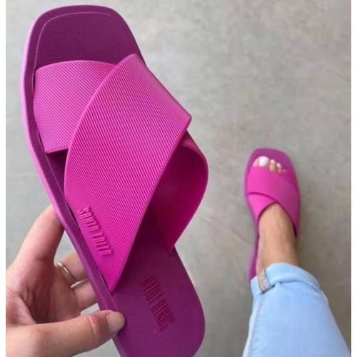 Flat Sandals For Women Women Plus Size Soft Beach Slide Slippers Factory