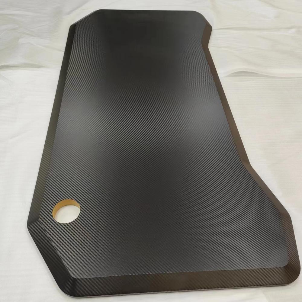 Carbon Fiber Tekstuur Gaming Desk Wood Top