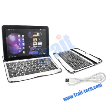 Newly Metal Mobile Bluetooth Keyboard for Samsung Galaxy P7510, P7500 Tab 10.1