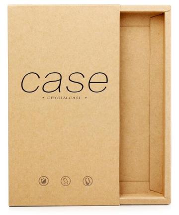 Hot Stamping Black Kraft Paper Packaging Phone Box