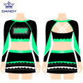 Νεώτερη προσαρμοσμένη εκτύπωση Rhinestones Cheerleading Uniform