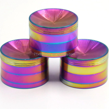Customized Logo Zinc Alloy Spice Herb Grinder - 4 Pieces, 40-63mm
