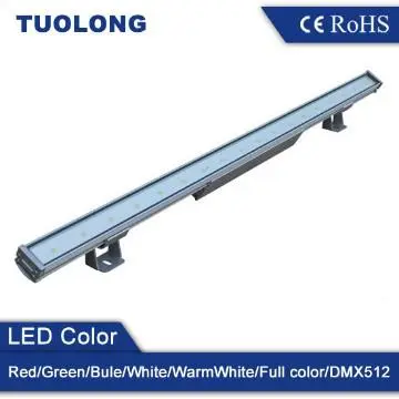 CE RoHS IP65 RBG DMX512 18x3w led wall washer light