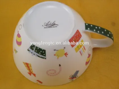 YF15076 good quality bone china ceramic soup bowl