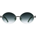 Round Buffalo Horn Sunglasses