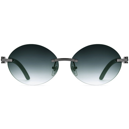 Round Buffalo Horn Sunglasses