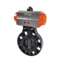 Spring Returned Pneumatic UPVC Air Actuated Butterfly Valve