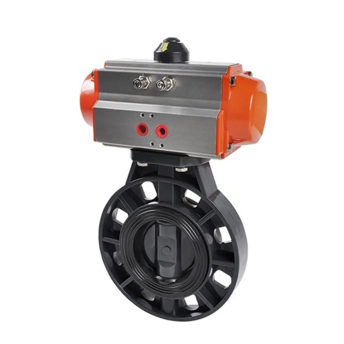 Spring Returned Pneumatic UPVC Air Actuated Butterfly Valve