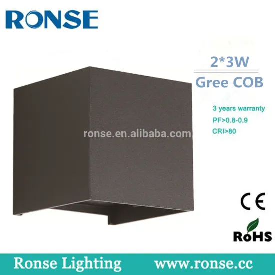 IP65 die-casting aluminum2*3w beam angle adjustable led wall light