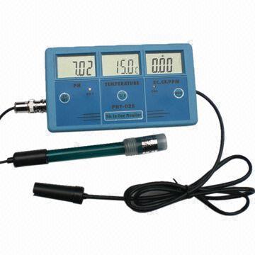 Water Monitor for pH, Temperature, EC, CF, and TDS Testing, Measuring 155 x 86 x 22mm