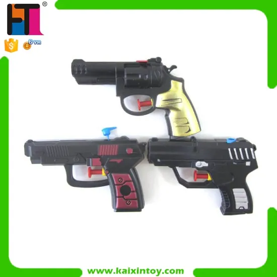 pistol shape small black plastic water gun