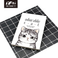 Cuaderno de pegamento de tapa blanda de gato adorable personalizado