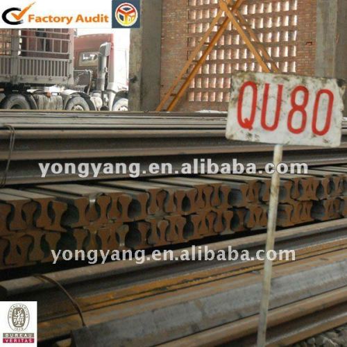 Crane Rail Manufacturer Steel Rail Qu80, High Quality Crane Rail