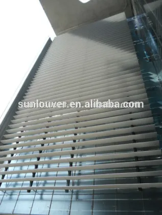 Aluminum building ventilated frontage