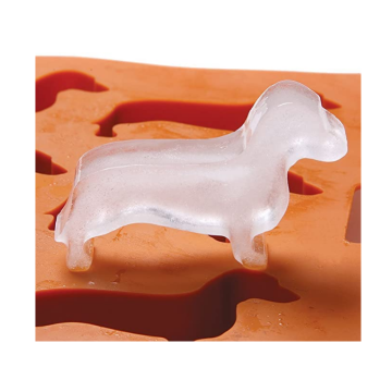 Moules de glaçon de glace en silicone en forme de chien facile