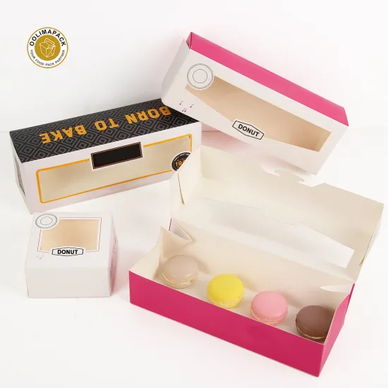 Biodegradable Donut Boxes: Eco-Friendly and High-Quality Cardboard Containers with Windows