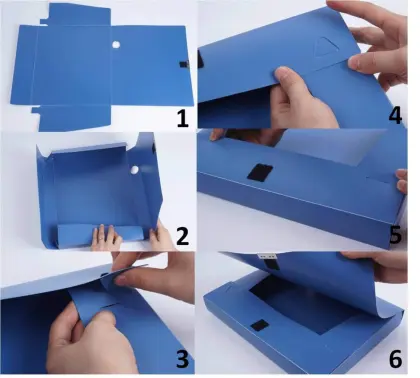 Plastic A4 Data Box File Storage Folder Box