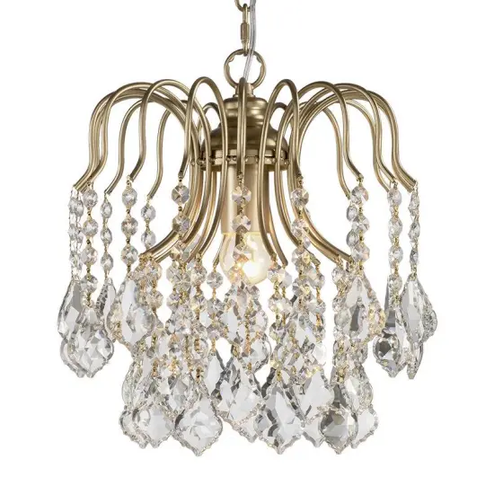 INSHINE Crystal Brass Abstract Pendant Light