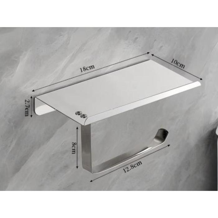 Moderner, an der Wand montierter Toilettenpapierhalter