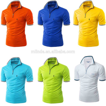 Table Tennis Clothes Clothing T Shirt Men's Zipper Golf Polo Tshirt Design OEM Cotton Tennis Wear