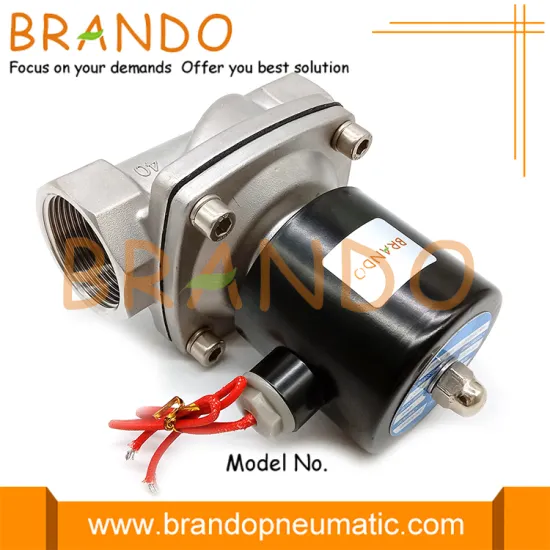 2S400-40 SUW-40 1-1/2'' NC Stainless Steel Solenoid Valve
