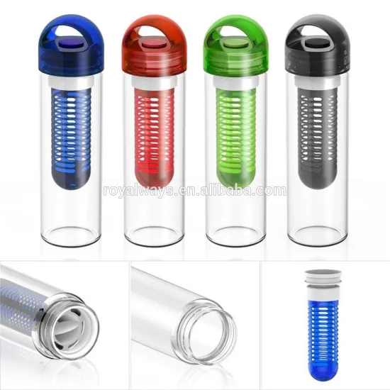 24oz Multiple Colors Best Fruit Infuser Sports Water Bottle