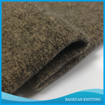 100%Polyester heather one side cationic dye fleece fabric for blankets and sofa cover