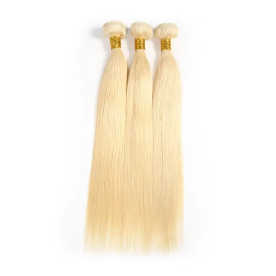 100% Virgin Brazilian Human Hair Extensions 613 Blonde Brazilian Hair Bundles