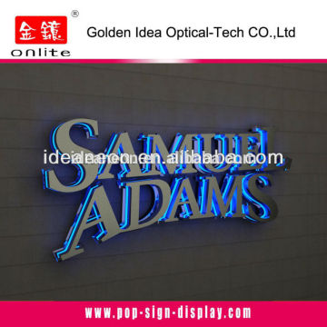 Backlit LED Metal Sign
