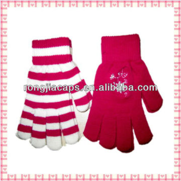 Ladies Gloves/China wholesale acrylic magic stretch gloves