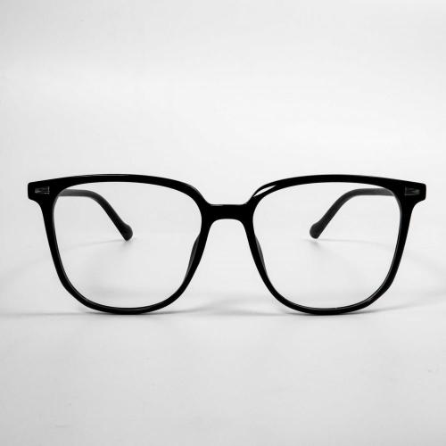 Marco de gafas cuadradas de gran tamaño femenino masculina
