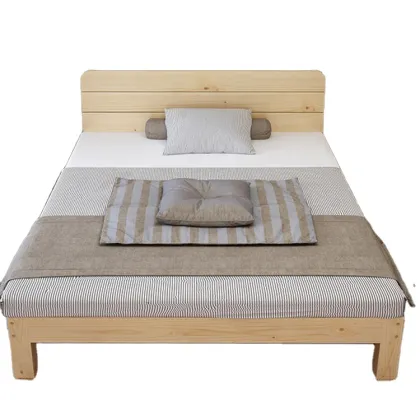 Reclaimed Wood Platform Pine Wood Bed